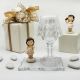 LUMETTO LED CON STATUINA BAMBINA IDEA REGALO PRIMA COMUNIONE ELEGANTE