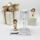 LUMETTO LED CON STATUINA BAMBINA IDEA REGALO PRIMA COMUNIONE ELEGANTE