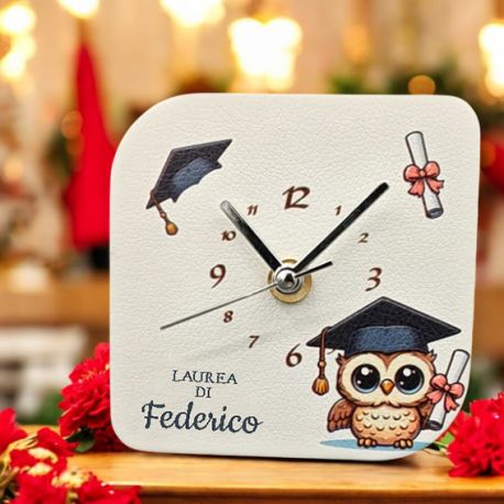 OROLOGIO LAUREA PERSONALIZZABILE CON GUFETTO E PERGAMENA