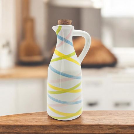 OLIERA SLIM CON DISEGNI A STRISCE , BOMBONIERE UTILI MATRIMONIO