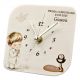 OROLOGIO COMUNIONE PERSONALIZZABILE CON BIMBO CHE PREGA E SIMBOLI SACRI