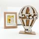 OROLOGIO MONGOLFIERA CON CORNICE BOMBONIERA ESCLUSIVA PER PRIMA COMUNIONE CON SIMBOLI SACRI