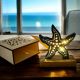 STELLA MARINA LEGNO LUMINOSA DECORAZIONE ARTIGIANALE MARE MATRIMONIO