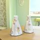 VASI PARTICOLARI PER FIORI A FORMA DI ABITO CERAMICA DECORATA PROFUMATORE MATRIMONIO SPOSA