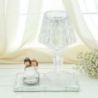 LUMETTO PLEXIGLASS BASE VETRO STATUINA SPOSI MACCHINA