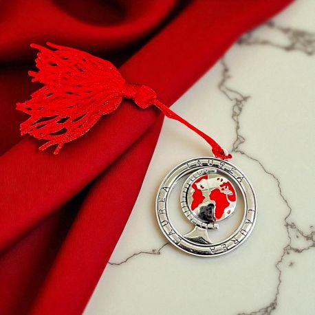 CIONDOLI IN ZAMA LAUREA MAPPAMONDO E NAPPINA DECORAZIONI BOMBONIERE PENSIERINI PREZZI INGROSSO