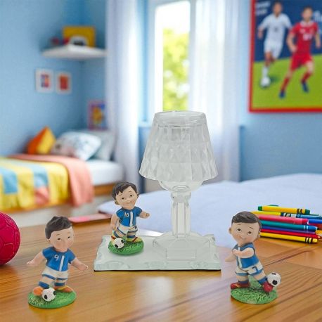 LUMETTO LED CON CALCIATORE IDEA ORIGINALE PER EVENTO TEMA CALCIO