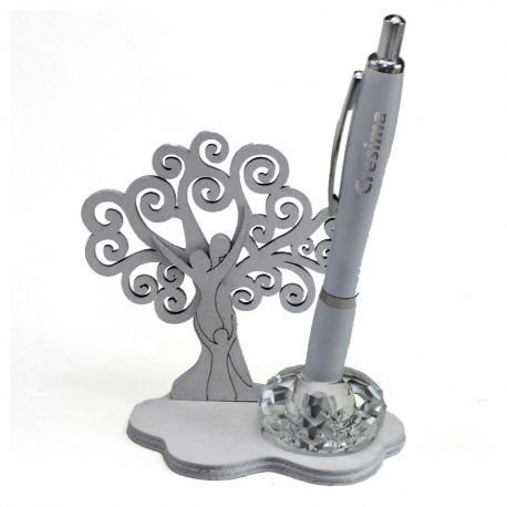 PROFUMATORE AMBIENTE CON ALBERO DELLA VITA E PENNA "CRESIMA"