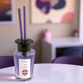 DIFFUSORE DI AROMI IN VETRO CON BASTONCINI BOMBONIERE ECONOMICHE CON SCATOLA PER MATRIIMONIO