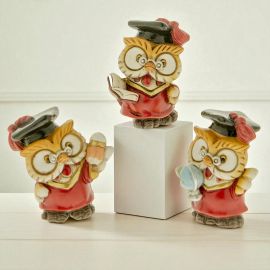 STATUINE LAUREATO 3 SOGGETTI ASSORTITI OGGETTINI CONFETTATA ORIGINALI