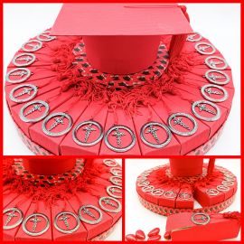 BOMBONIERE LAUREA TORTA CON TOCCO E CADUCEO FARMACIA