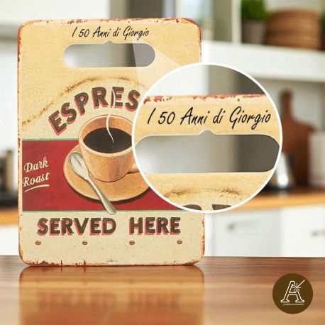 TAGLIERE CERAMICA DECORATIVO CAFFE' BOMBONIERE UTILI NOZZE