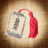 CIONDOLO CORNICE LAUREA IN BIOLOGIA CON SIMBOLO DNA IN ZAMA BOMBONIERE OGGETTINI