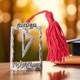 CIONDOLO APPLICAZIONE IN ZAMA CON SQUADRA PER LAUREA ARCHITETTURA BOMBONIERE PENSIERINI ECONOMICI