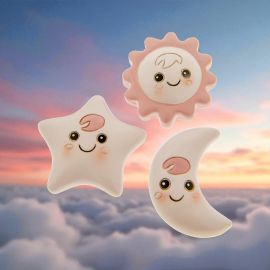 MAGNETI LUNA STELLA O SOLE ASSORTITI RICORDINI NASCITA BAMBINA ORIGINALI