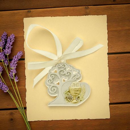 DECORAZIONI CONFETTATA APPENDINI IN RESINA BOMBONIERE SIMBOLI COMUNIONE