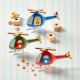 BOMBONIERE NOVITÁ ELICOTTERI IN RESINA E LEGNO COLORATI