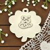 GESSETTI QUADRIFOGLIO 25° ANNIVERSARIO CON INSERTI IN LEGNO FEDI E CUORI