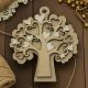 ACCESSORI BOMBONIERE ALBERO DELLA VITA CON CUORICINI BIANCHI DECORAZIONI ECONOMICHE