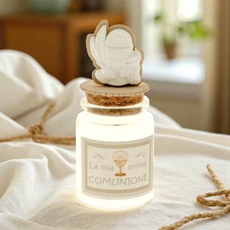 VASETTI PORTACONFETTI CON GESSETTO SIMBOLI COMUNIONE CONFETTATE ORIGINALI