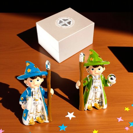 STATUETTA A FORMA DI MAGO BOMBONIERE A TEMA MAGIA COMPLEANNO