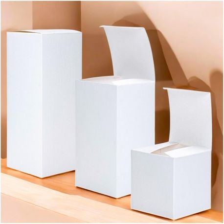 SCATOLE PIEGHEVOLI BIANCHE PER BOMBONIERE CARTONE INGROSSO