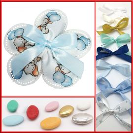 SACCHETTI NASCITE A FORMA DI FIORE STAMPA ELEFANTINO ROSA PORTACONFETTI ORIGINALE MADE IN ITALY PERSONALIZZATO FURLANIS 2020