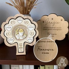 ICONA SACRA: ALBERO DELLA VITA PER PRIMA COMUNIONE PERSONALIZZABILE