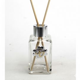 PROFUMATORI PER AMBIENTI CON PLACCA QUADRIFOGLIO E NUMERO 50 BOMBONIERE NOZZE D'ORO ECONOMICHE