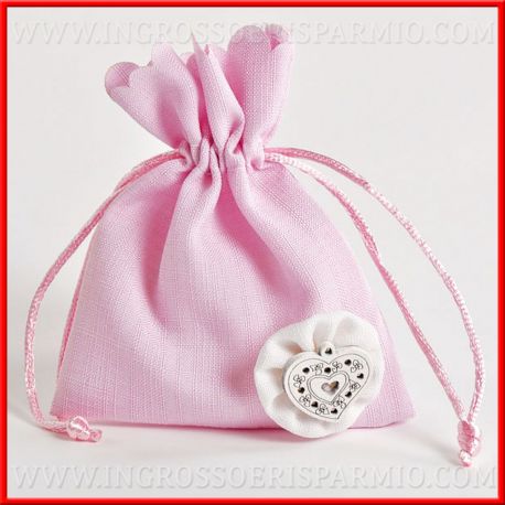 SACCHETTI PORTACONFETTI PER NASCITE E BATTESIMO BAMBINA IDEE ECONOMICHE FEMMINUCCIA PREZZI