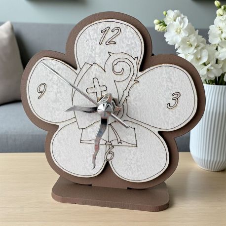 OROLOGIO A FORMA DI FIORE PER SANTA CRESIMABOMBONIERA ORIGINALE