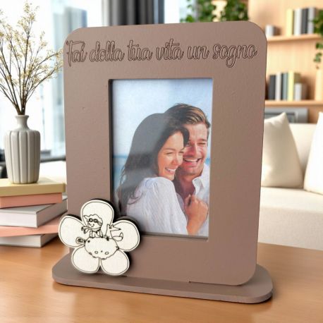 BOMBONIERA PORTAFOTO CON FIORE E PICCOLO PRINCIPE PER EVENTI UNICI