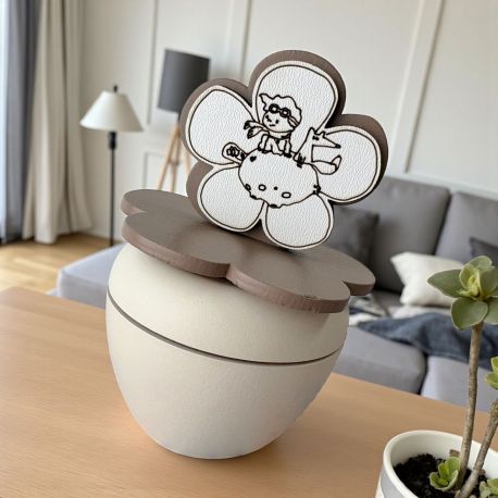 PORTACANDELA CON FIORE E PICCOLO PRINCIPE PER BOMBONIERE ORIGINALI