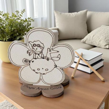 DIFFUSORE ESSENZA CON PICCOLO PRINCIPE CON PAROLE SOGNI, AMORE, GIOIA PER BATTESIMO