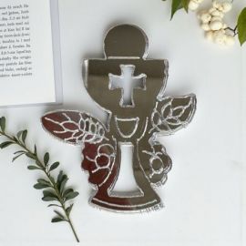 APPLICAZIONE COMUNIONE IN PLEXIGLASS CON CALICE E OSTIA