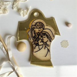 CROCE CON SACRA FAMIGLIA: CHIUDIPACCO ELEGANTE BATTESIMO E COMUNIONE