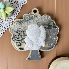 CALAMITA ALBERO DELLA VITA ARGENTO PER BOMBONIERE COMUNIONE