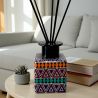 DIFFUSORE ESSENZA AZTECO COLORATO IN CERAMICA CON TAPPO NERO