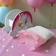 SCATOLA UNICORNO PORTA CONFETTI NASCITA BATTESIMO CON SACCHETTINO ROSA BAMBINA PENSIERINI COMPLEANNO