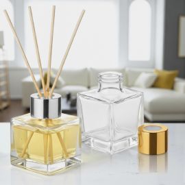 SPARGIESSENZE BOTTIGLIA IN VETRO CUBICA PER PROFUMATORI PROFUMI IDEE FAI DA TE BOMBONIERE