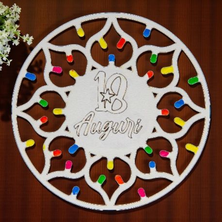 MAGNETE ROSONI PUGLIESI PER BOMBONIERE DICIOTTESIMO COMPLEANNO