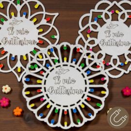 CALAMITA ROSONE PUGLIESE PER BATTESIMO: BOMBONIERA UNICA E ORIGINALE