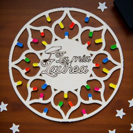 CALAMITE LUMINARIE ROSONI "LA MIA LAUREA" - BOMBONIERE UNICHE PUGLIESI