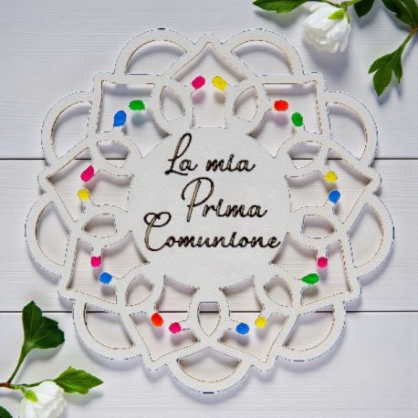MAGNETE ROSONI PUGLIESI PER BOMBONIERE DI PRIMA COMUNIONE