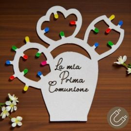 MAGNETE CACTUS LUMINARIE PUGLIESI PER BOMBONIERE PRIMA COMUNIONE