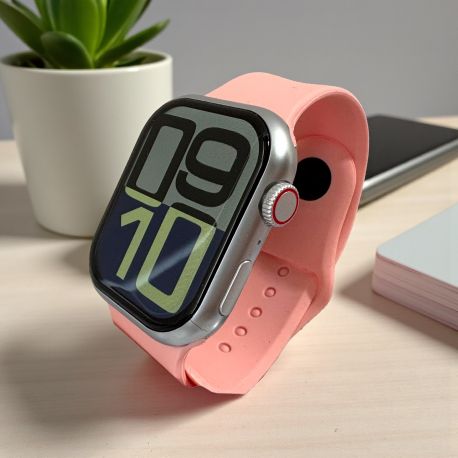 BOMBONIERA SMARTWATCH ROSA IDEA MODERNA PER COMUNIONE CRESIMA COMPLEANNO
