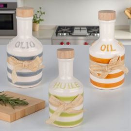 OLIERA CON TAPPO IN SUGHERO BOMBONIERA UTILE PER MATRIMONIO E ANNIVERSARIO