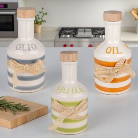 OLIERA CON TAPPO IN SUGHERO BOMBONIERA UTILE PER MATRIMONIO E ANNIVERSARIO