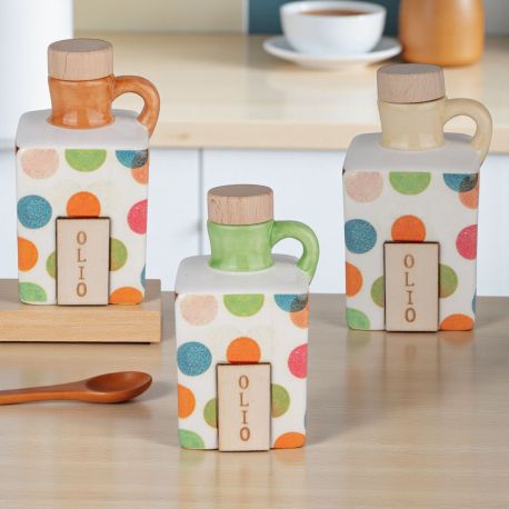 OLIERA RETTANGOLARE CON TAPPO IN SUGHERO BOMBONIERA UTILE PER NOZZE