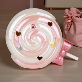 LAMPADA LED TRAFORATA A FORMA DI LECCA LECCA PER BOMBONIERE BATTESIMO BIMBA